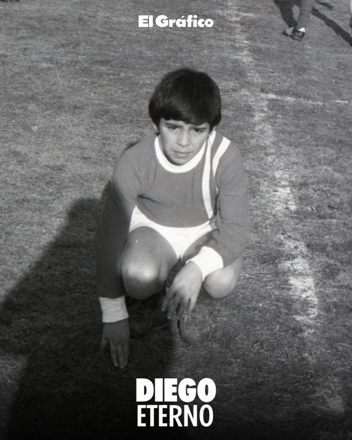 Imagen Diego Maradona en 1973 para El Gráfico