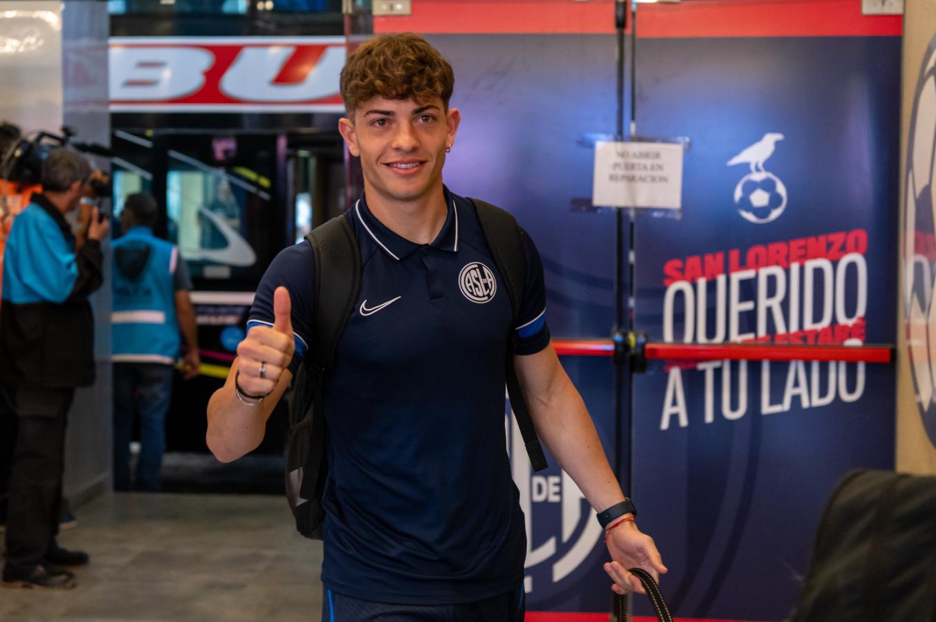Imagen Agustìn Giay y una històrica venta de San Lorenzo a Palmeiras.