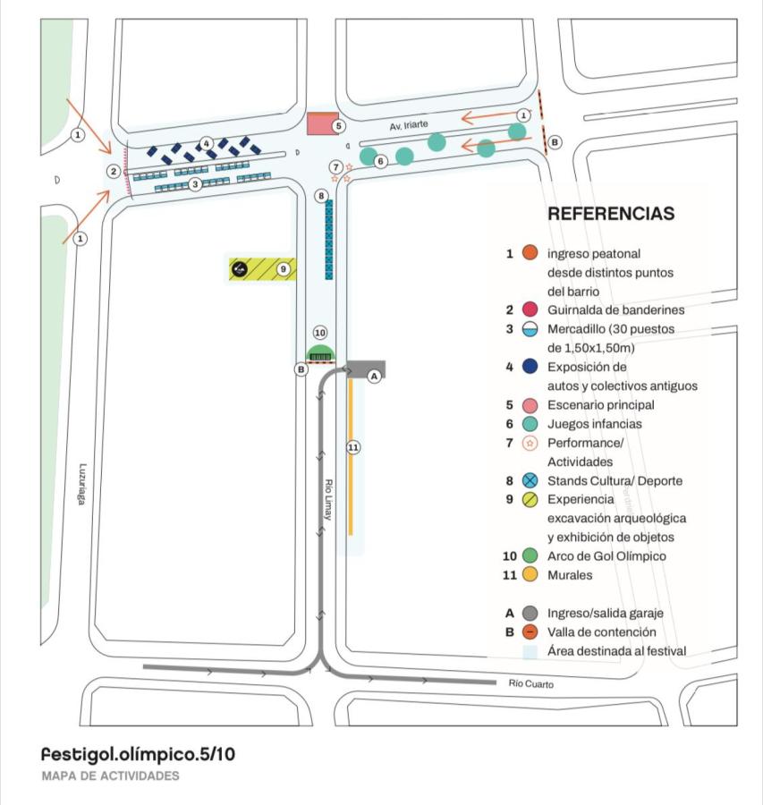 Imagen Mapa de actividades del Festigol Olímpico