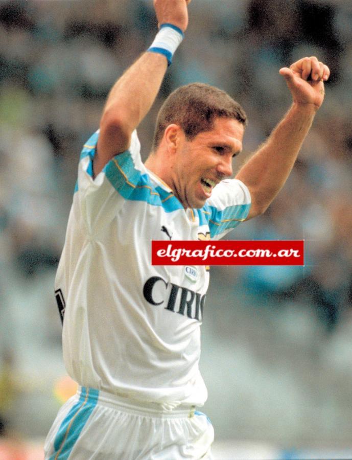 Imagen Simeone, emblema de Lazio campeón de Italia 1999/2000.