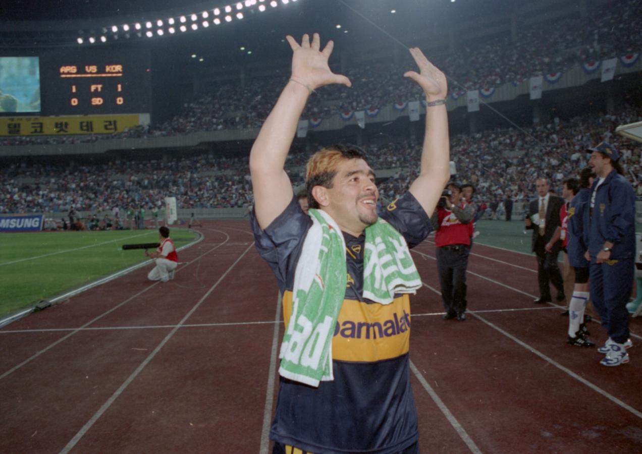 Imagen Furor por Diego en Seúl: amistoso entre Boca y Corea del Sur.