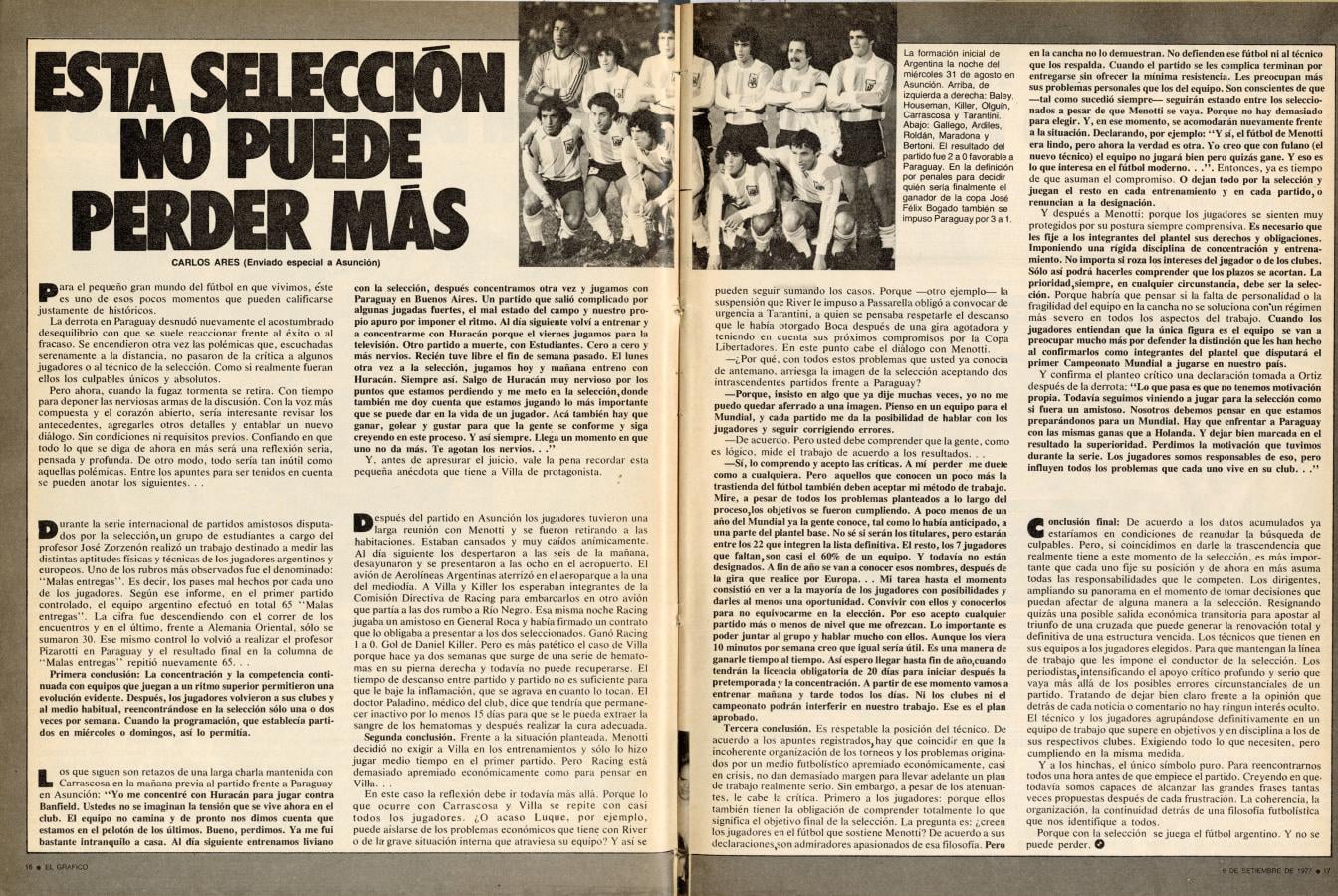 Imagen La nota de opinión de Carlos Ares sobre la Selección Argentina, la noche que debutó Diego Maradona con la 10