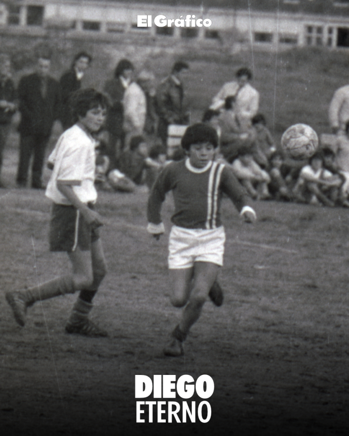 Imagen Diego Maradona en 1973 para El Gráfico