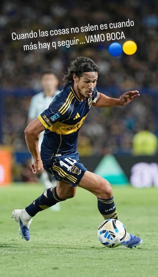 Imagen El mensaje de Cavani tras los silbidos de La Bombonera.