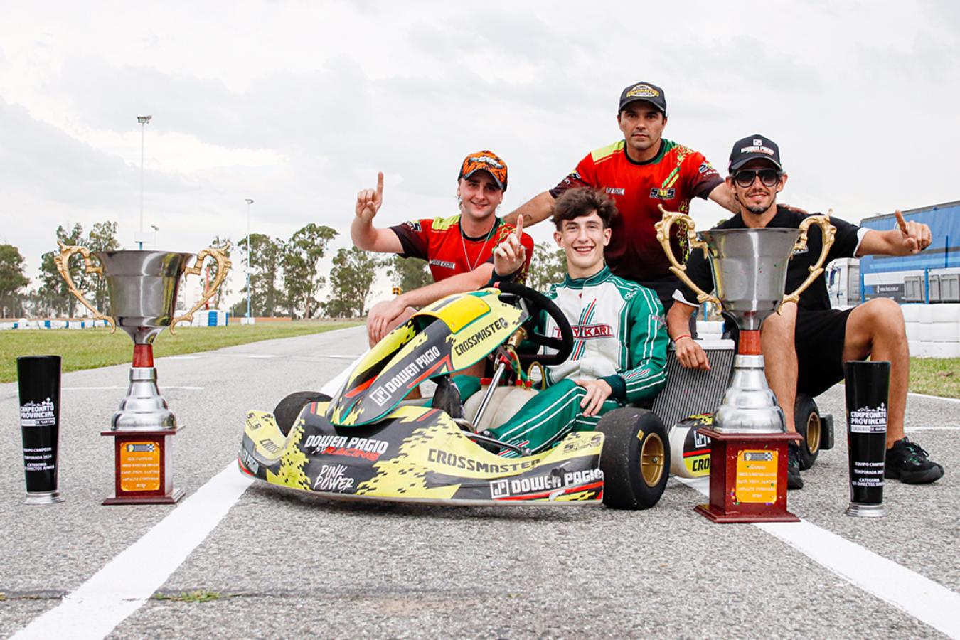 Imagen Renzo Barbuy y sus triunfos en el karting cordobés (Foto: Gentileza Juan P. Casella)