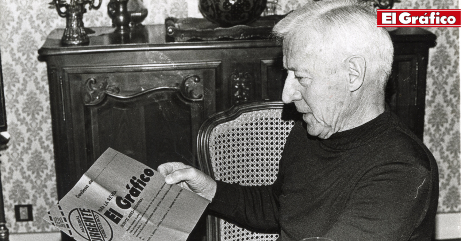 Imagen Lucien Laurent, en entrevista con El Gráfico.