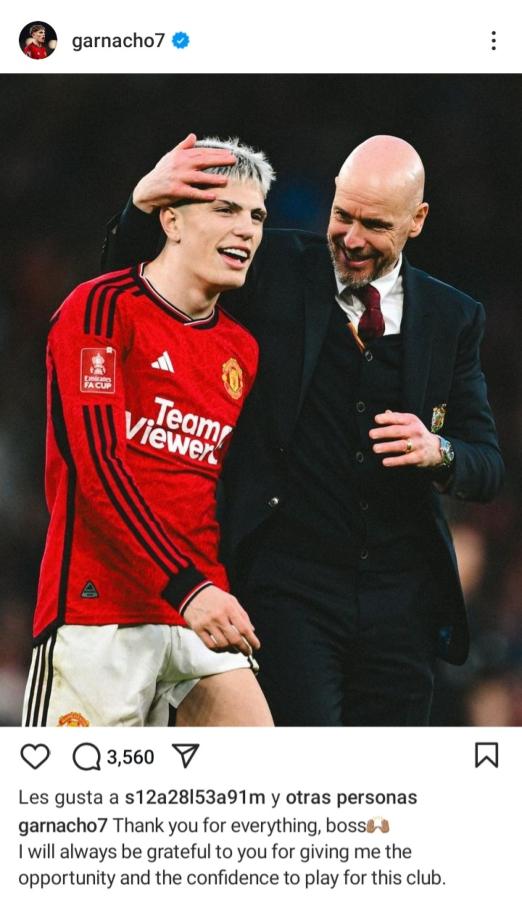 Imagen El mensaje del 7 al ahora ex técnico de Manchester United