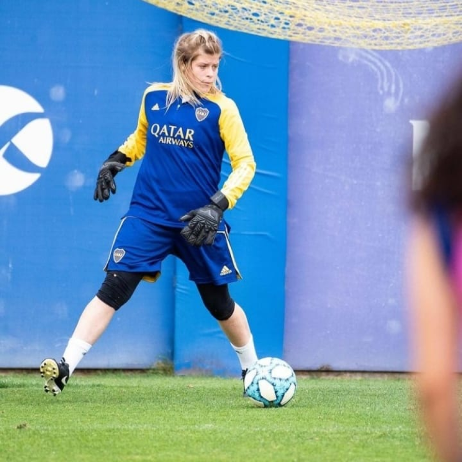 Imagen Flor Lattanzio Boca, su primer club.