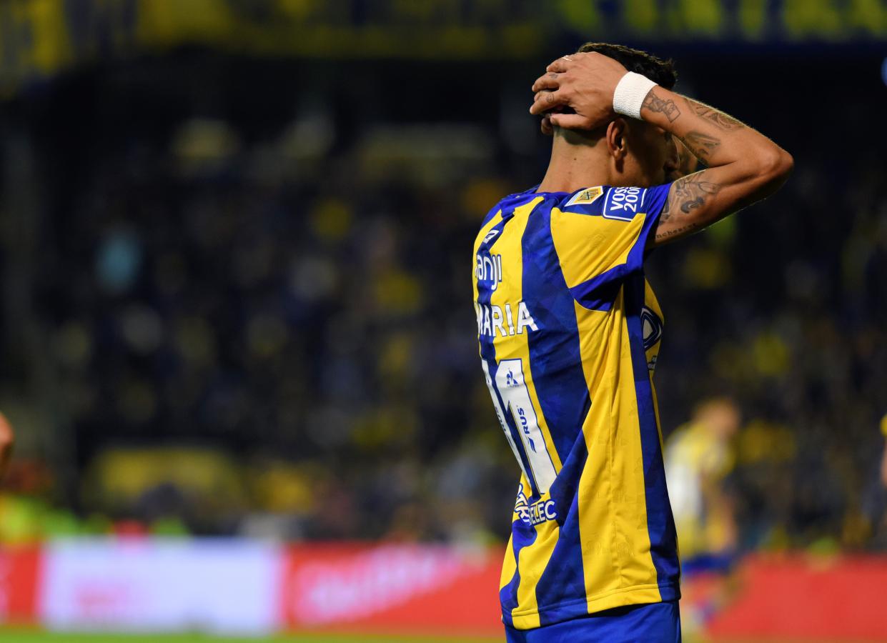Imagen Di María, al borde de la suspensión con 4 amarillas (Fotobaires).