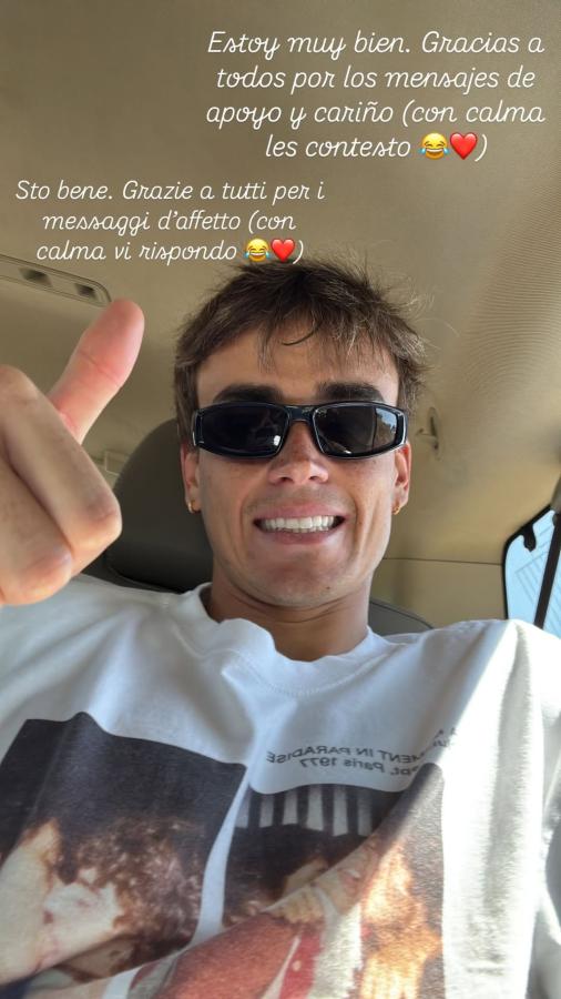 Imagen Fonseca subió esta historia y llevó tranquilidad tras ser secuestrado.