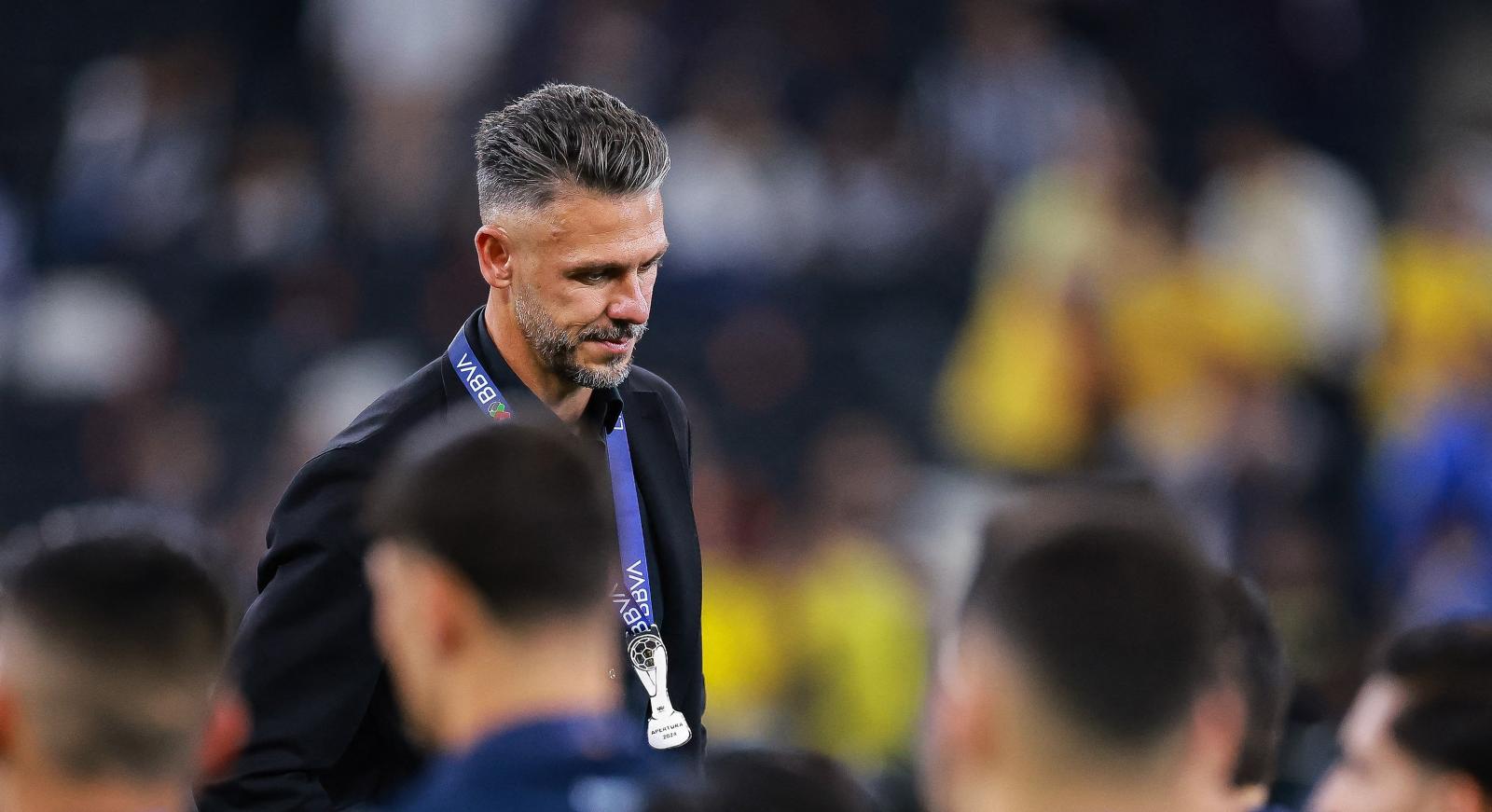 Imagen Demichelis permaneció con la medalla del subcampeonato colgada en el pecho (AFP).