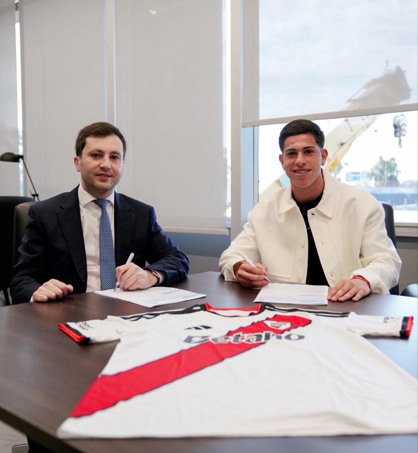 Imagen Lautaro Pereyra extendió su contrato con River hasta fin de 2029.