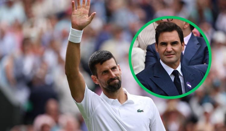 Imagen de Con Federer como espectador de lujo, Novak Djokovic se metió en los cuartos de Wimbledon