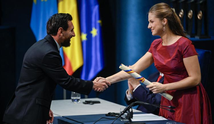 Imagen de Messi recibió el Premio Princesa de Asturias, un nuevo galardón para una vitrina repleta