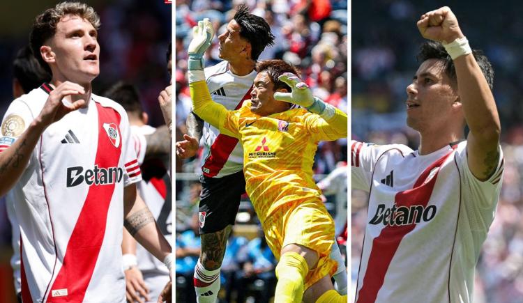 Imagen de Cuántas veces River ganó anotando tres goles y todos de cabeza