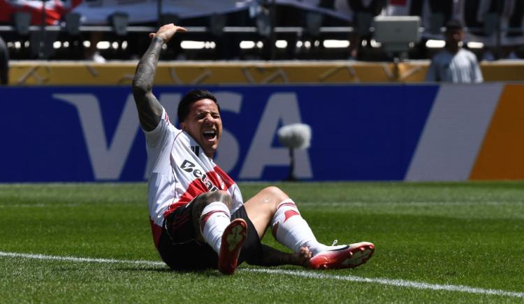 Imagen de El gol más doloroso: Driussi se lesionó en el segundo grito de River