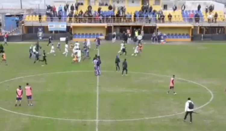 Imagen de Ascenso argentino: una ¿canchereada? que terminó en batalla campal