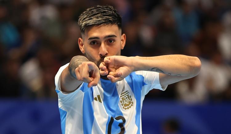 Imagen de Argentina derrotó 3-2 a Francia y se clasificó a la final del Mundial de Futsal