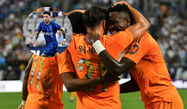 Imagen de La asistencia de Enzo Fernández no alcanzó y Chelsea perdió 2-1 con Real Madrid