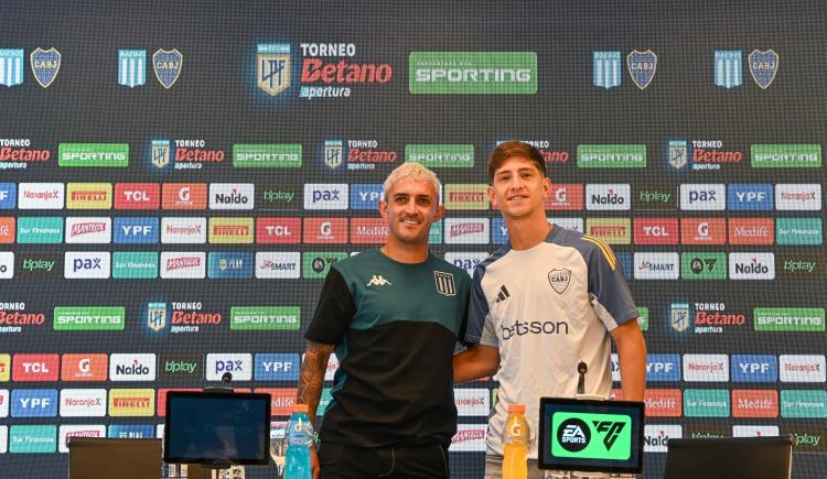 Imagen de Gastón Martirena y Tomás Belmonte palpitaron el Racing - Boca del sábado