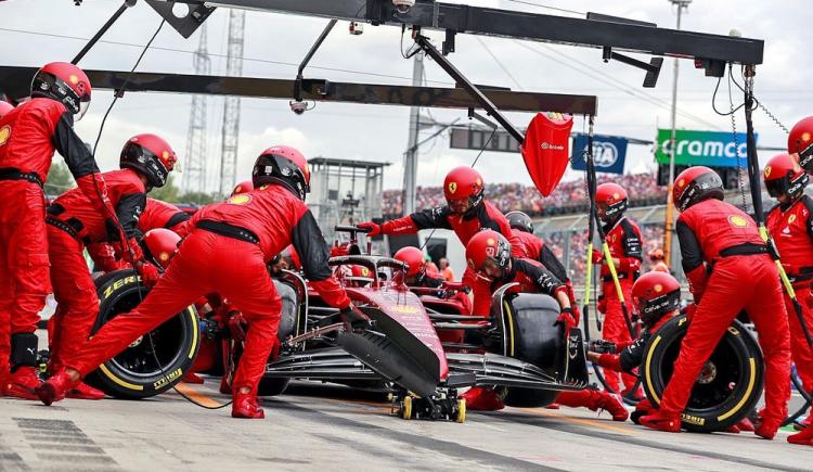 Imagen de El insólito blooper de Ferrari en la clasificación