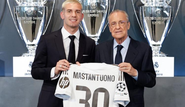 Imagen de Mastantuono, con M de Merengue: Real Madrid presentó a la ex joya de River
