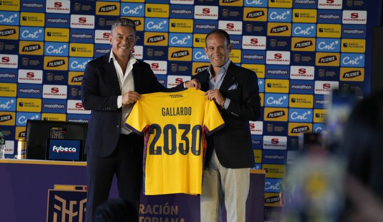 Imagen de Marcelo Gallardo fue presentado como técnico de Ecuador