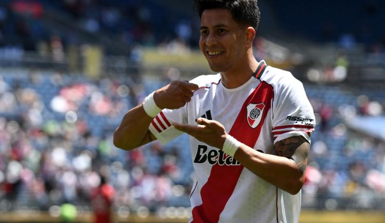 Imagen de La curiosa queja de Maxi Meza tras el debut victorioso de River en el Mundial de Clubes