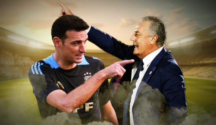 Imagen de Táctica, metáforas, charcos y humedad: el intercambio discursivo entre Scaloni y Alfaro
