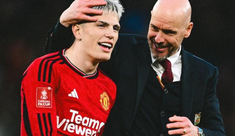 Imagen de El especial mensaje de Alejandro Garnacho al ex técnico de Manchester United