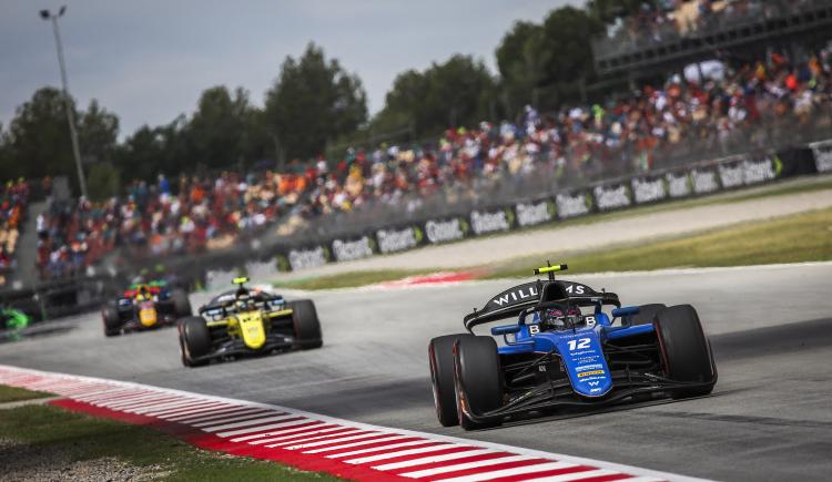 Imagen de Franco Colapinto se subió al podio en el Gran Premio de España