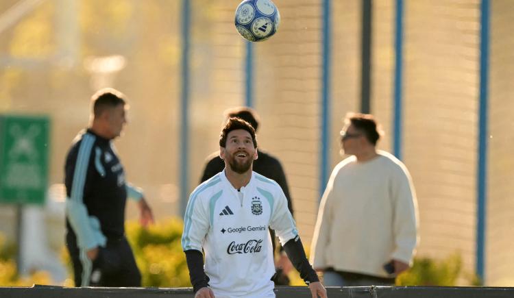 Imagen de Messi se entrena por última vez en la Selección Argentina