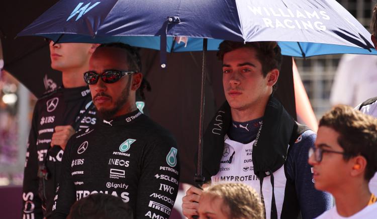 Imagen de Dos potencias se saludan: el encuentro de Colapinto con Hamilton