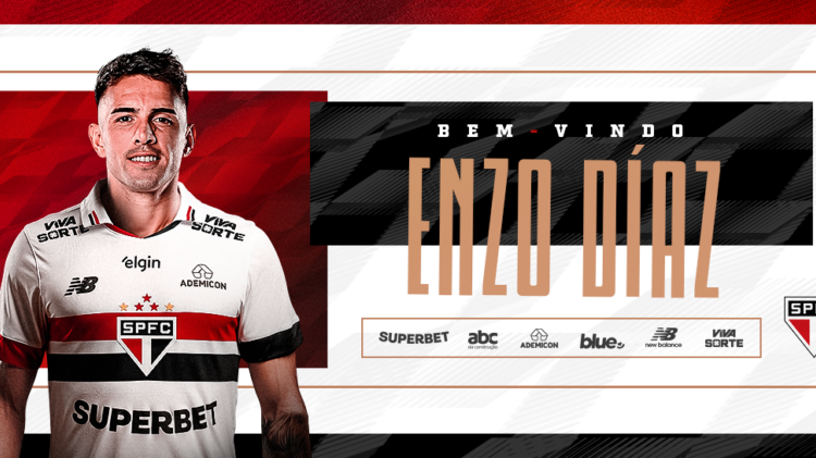 Imagen de Enzo Díaz fue presentado en São Paulo: "Estoy muy feliz de llegar a esta institución"