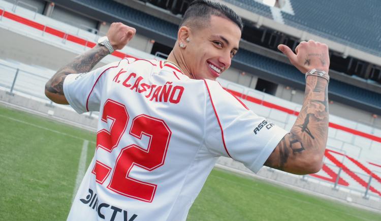 Imagen de Kevin Castaño, listo para debutar en River frente a Riestra