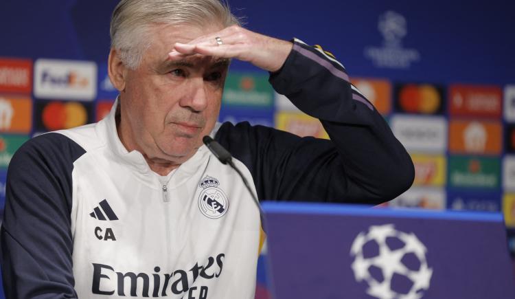 Imagen de Carlo Ancelotti confirmó una sensible baja para la final de la Champions League