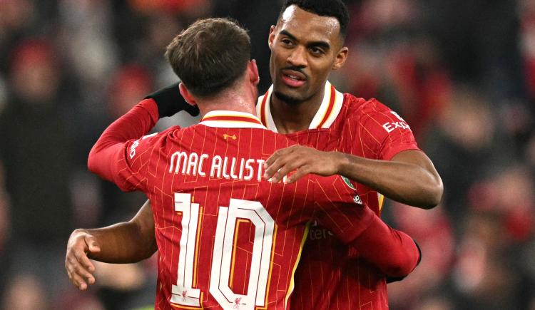 Imagen de Mac Allister aportó lo suyo en la clasificación a Liverpool a la final de la Copa de la Liga