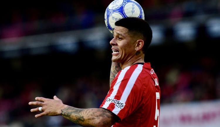 Imagen de TAS habilitado: Marcos Rojo, disponible para jugar en el Maracaná