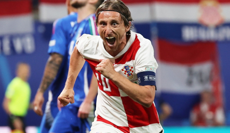 Imagen de El récord que estableció Luka Modric en la Eurocopa