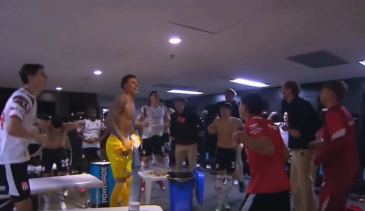 Imagen de Video: El festejo Estudiantes en el vestuario del Maracaná