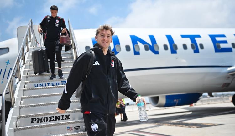 Imagen de River aterrizó en Los Ángeles para el crucial duelo ante Monterrey