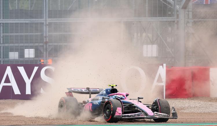 Imagen de Así fue el trompo de Colapinto en Silverstone