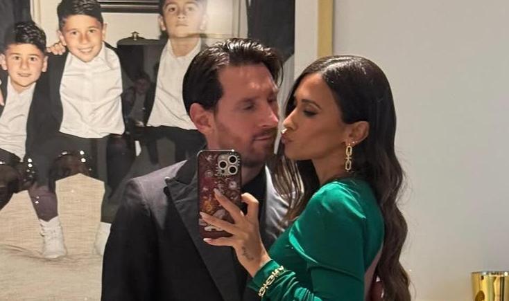 Imagen de El impresionante look de Lionel Messi y Antonela Roccuzzo en la súper fiesta de David Beckham